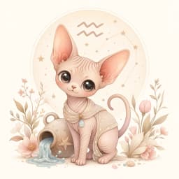 水瓶座（スフィンクス）のイラスト
