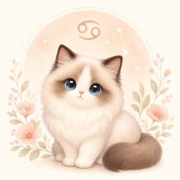 蟹座（ラグドール）のイラスト